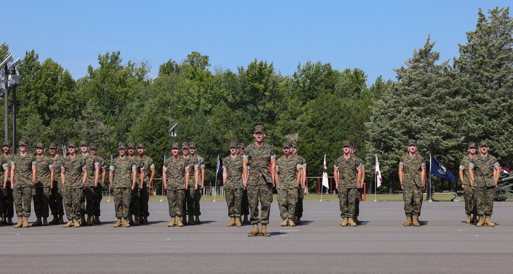 Lima Company Seniors Graduate on Officer Candidate School parade deck