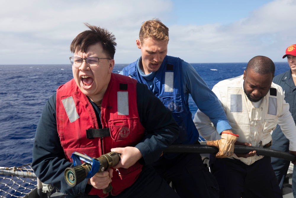 USS Princeton Damage Control Drill