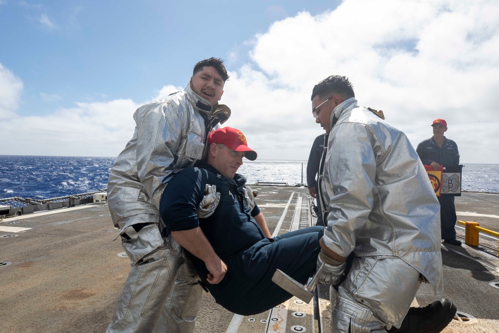 USS Princeton Damage Control Drill