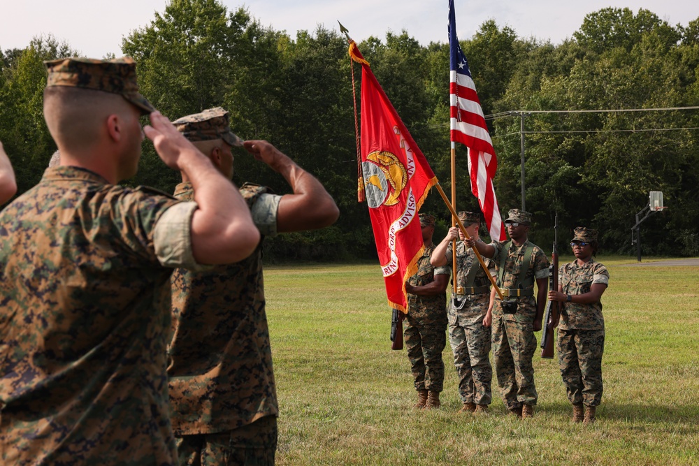 Marine Corps Advisory Company Alpha holds Senior Enlisted Advisor Relief and Appointment Ceremony