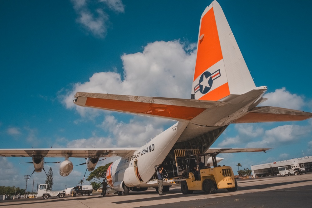 C-130 being loaded for Maui Fires response