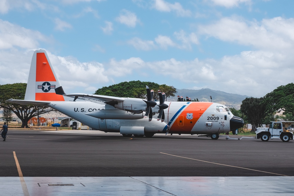 USCG C-130 returning from Maui