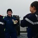 U.S. Coast Guard Cutter Forward (WMEC 911) and French navy vessel BSAM Garonne crews conduct cross-deck tours