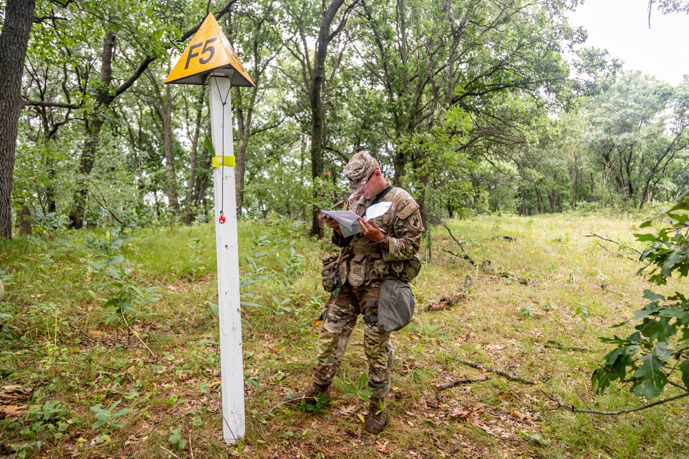 Sgt. 1st Class Christopher Mcbride finds his point