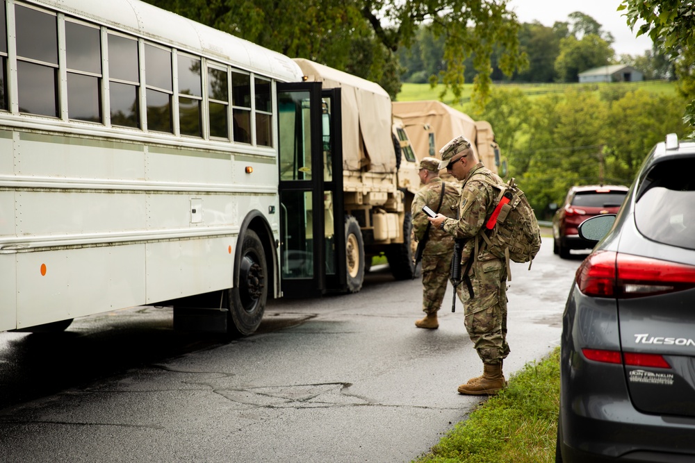 Kentucky National Guard field artillery departs for deployment