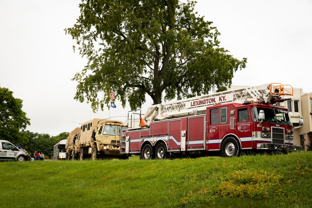 Kentucky National Guard field artillery departs for deployment