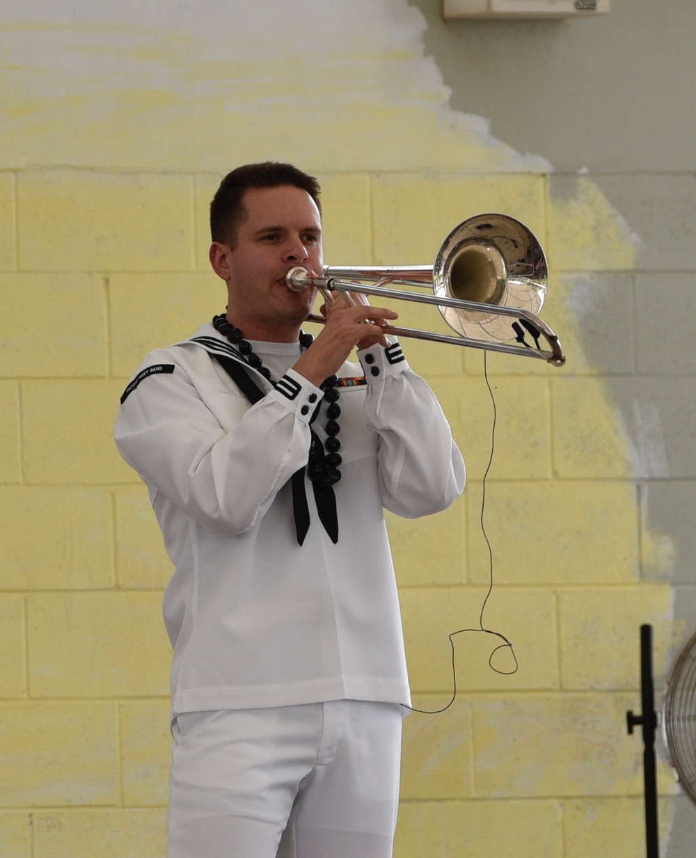 U.S. Pacific Fleet Band Blue Jacket of the Quarter Aaron Wright