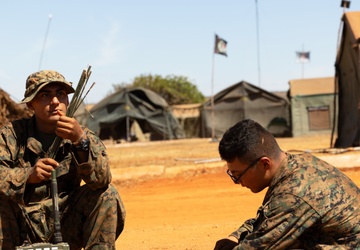 Blue Diamond Marines Conduct Radio Training at Brazilian Marine Corps Exercise Formosa