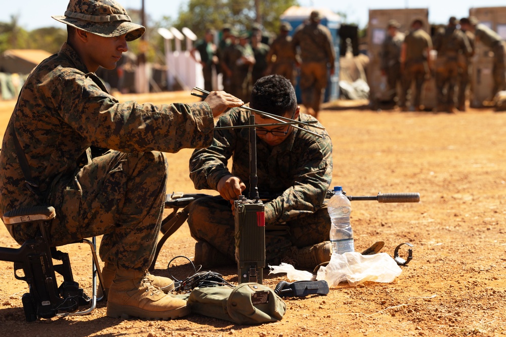 Blue Diamond Marines Conduct Radio Training at Brazilian Marine Corps Exercise Formosa