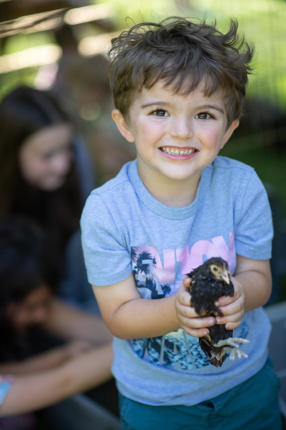 EFMP therapy animal event held at FamCamp