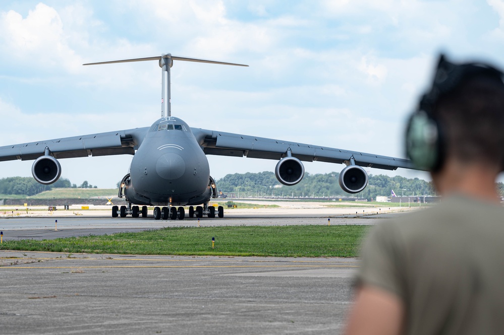 32nd APS loads 28 pallets for Denton Humanitarian Assistance Program