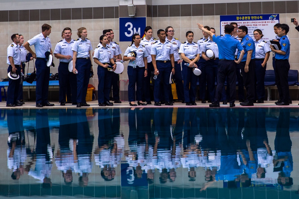 USCGC Munro Sailors Tour Korea Coast Guard Academy