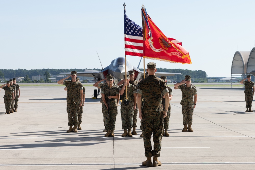 Marine Fighter Attack Squadron (VMFA) 542 assumption of command ceremony
