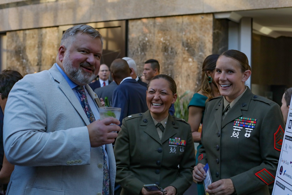 Marine from Green Bay, Wisconsin receives the Formal School Instructor of the Year Award