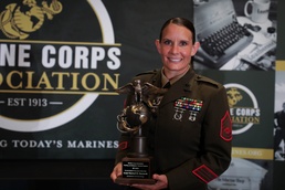 Marine from Green Bay, Wisconsin receives the Formal School Instructor of the Year Award