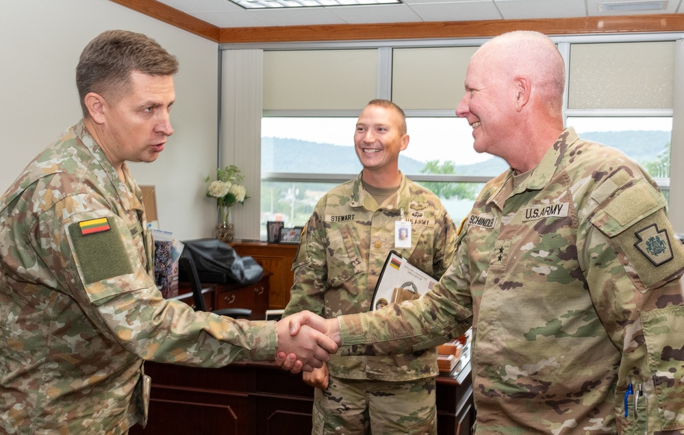 New Lithuanian defense attaché visits Pa. National Guard senior leaders