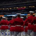 Marines with “The Commandant’s Own,” U.S. Marine Drum and Bugle Corps, perform for 22,000 plus guests at the Drum Corps International in Indianpolis.