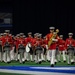 Marines with “The Commandant’s Own,” U.S. Marine Drum and Bugle Corps, perform for 22,000 plus guests at the Drum Corps International in Indianpolis.