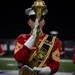 Marines with “The Commandant’s Own,” U.S. Marine Drum and Bugle Corps, perform for 22,000 plus guests at the Drum Corps International in Indianpolis.