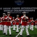 Marines with “The Commandant’s Own,” U.S. Marine Drum and Bugle Corps, perform for 22,000 plus guests at the Drum Corps International in Indianpolis.