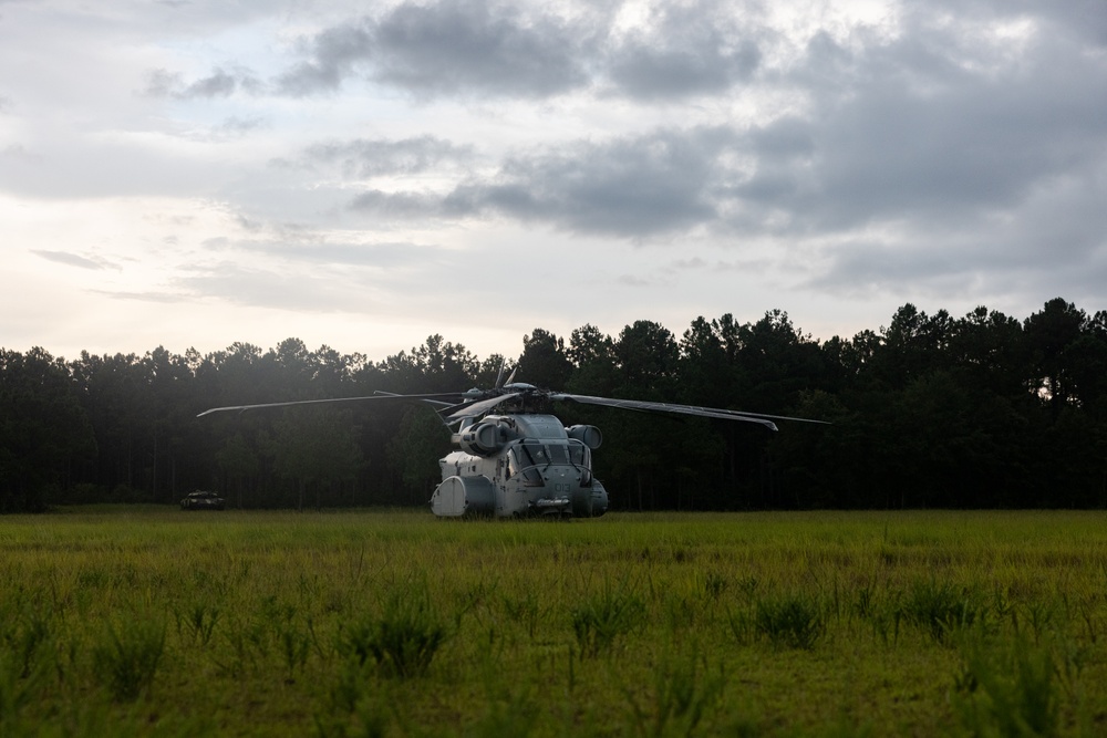 HMH-461 conducts a night flight during Large Scale Exercise 2023