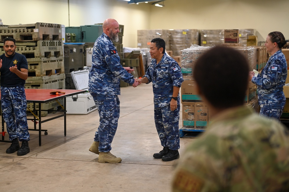 92 ARW Personnel support RAAF Darwin team during promotion ceremony