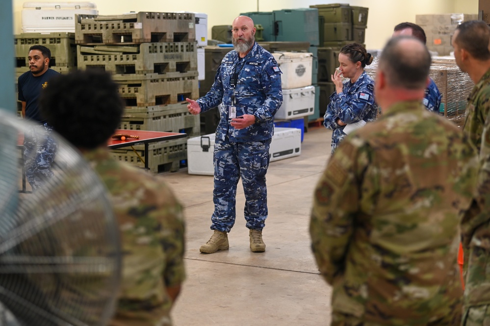 92 ARW Personnel support RAAF Darwin team during promotion ceremony