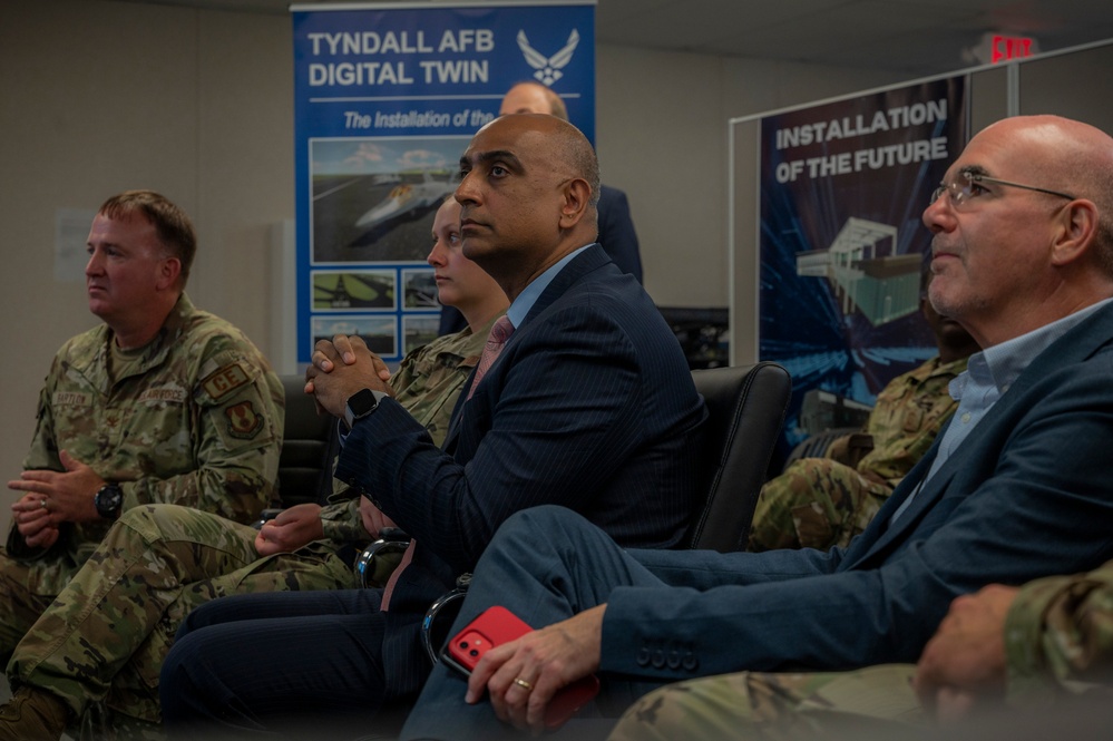 The Honorable Dr. Ravi Chaudhary visits Tyndall Air Force Base