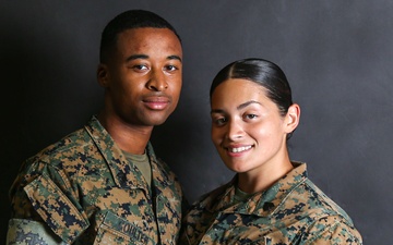 A Camp Pendleton dual-military couple’s story on their commitment to each other and the Corps