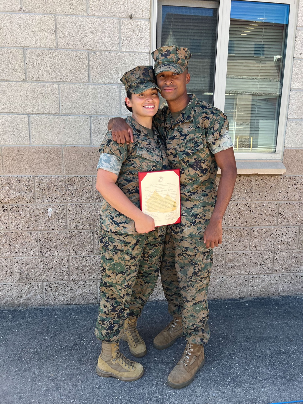 A Camp Pendleton dual-military couple’s story on their commitment to each other and the Corps