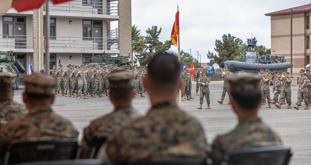 1st LAR Bn. holds relief and appointment ceremony