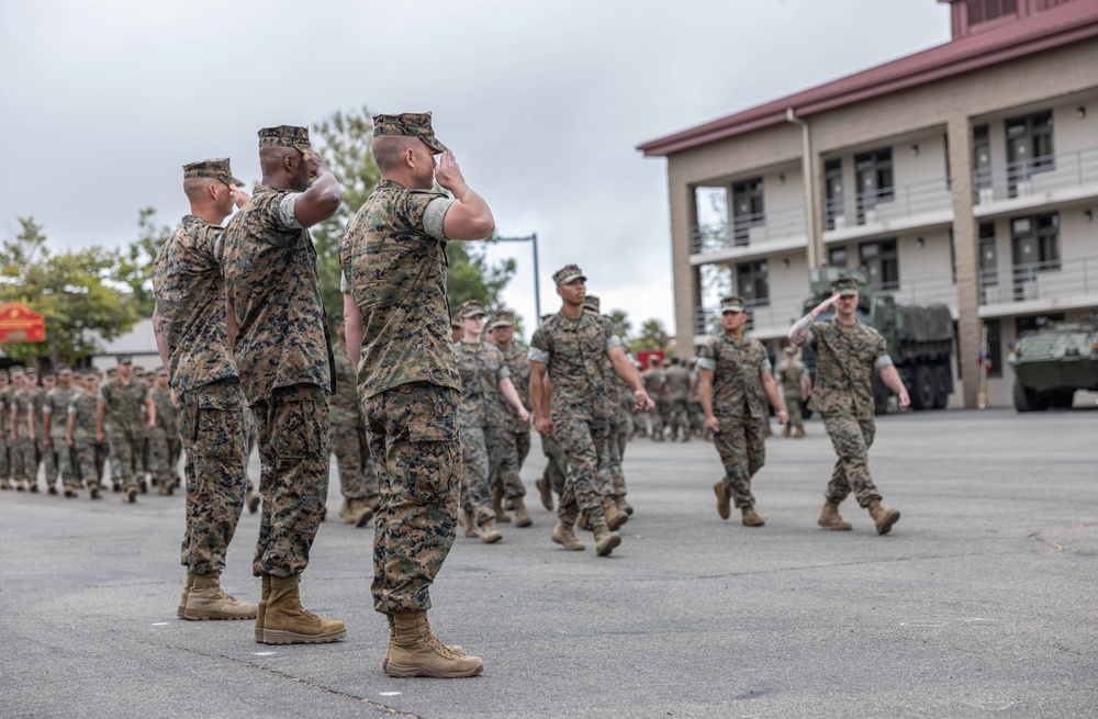 1st LAR Bn. holds relief and appointment ceremony