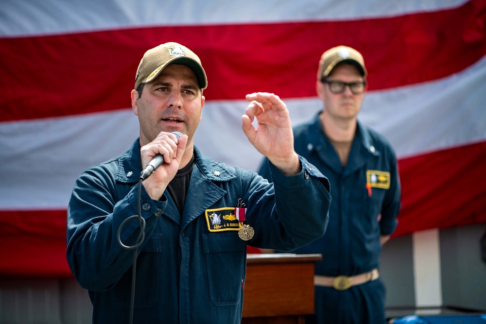 USS Stockdale Holds Change of Command