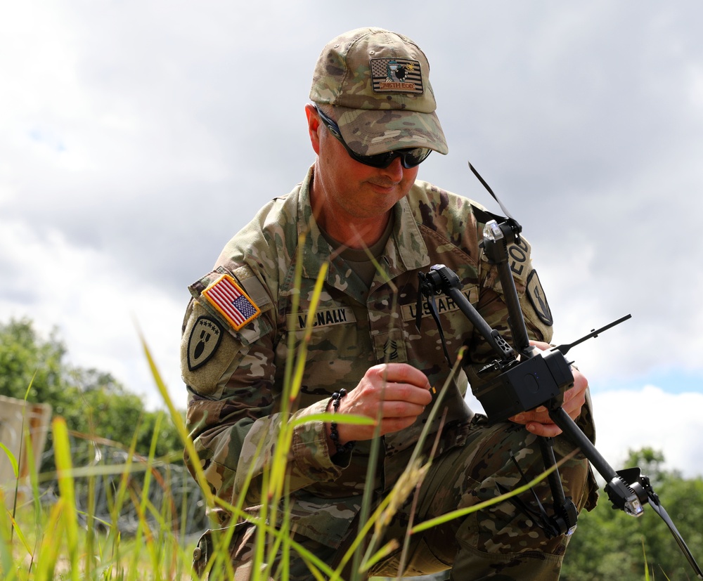 Michigan National Guard trains with drones during Exercise Northern Strike 2023