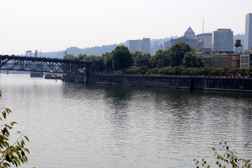 The Willamette River in Portland
