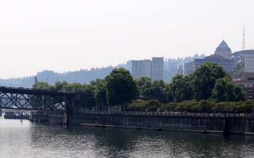 The Willamette River in Portland