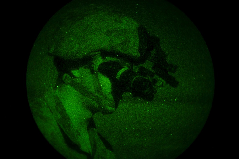Soldiers with the 144th Area Support Medical Company, Utah Army National Guard, conduct blackout condition medical training during Talisman Sabre 2023