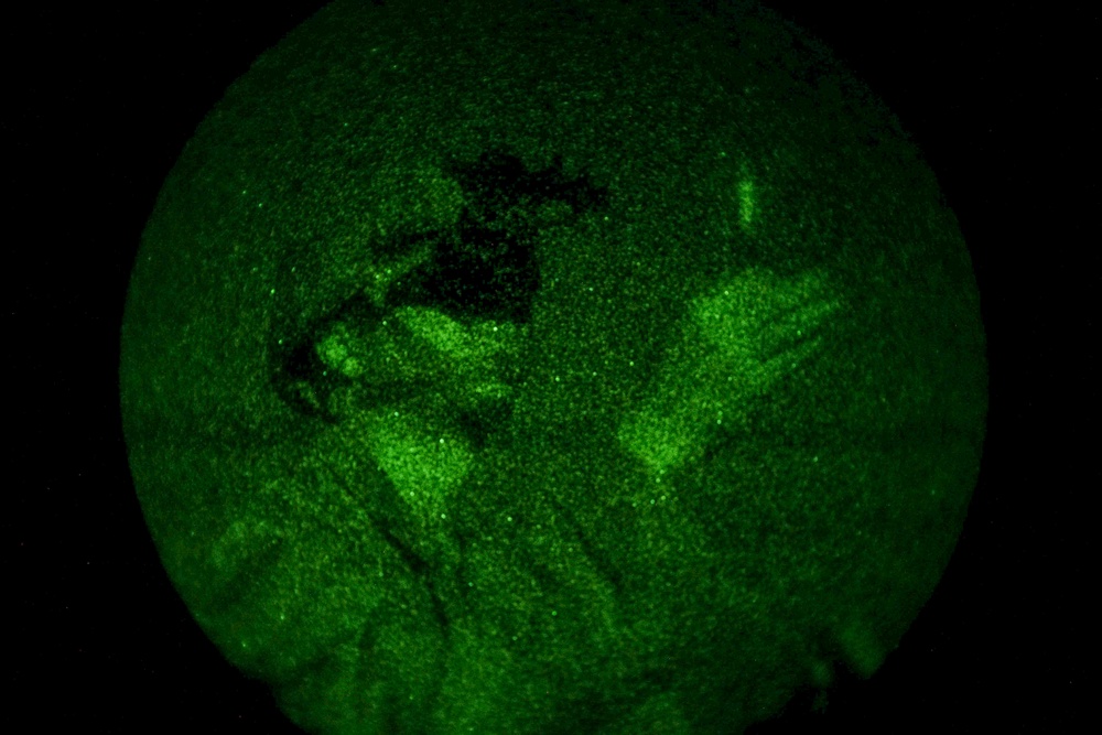 Soldiers with the 144th Area Support Medical Company, Utah Army National Guard, conduct blackout condition medical training during Talisman Sabre 2023