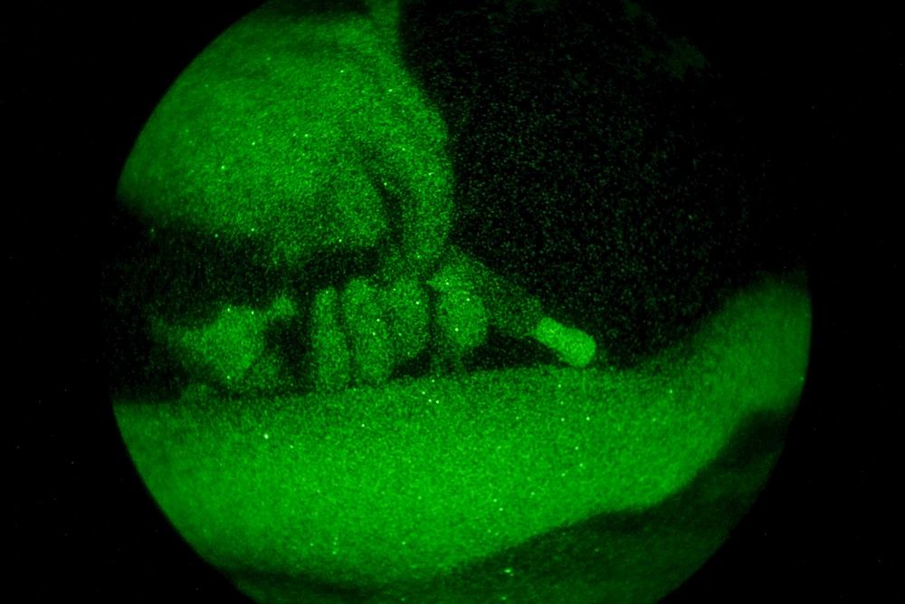 Soldiers of the 144th Area Support Medical Company, Utah Army National Guard, blackout condition medical training during Talisman Sabre 2023
