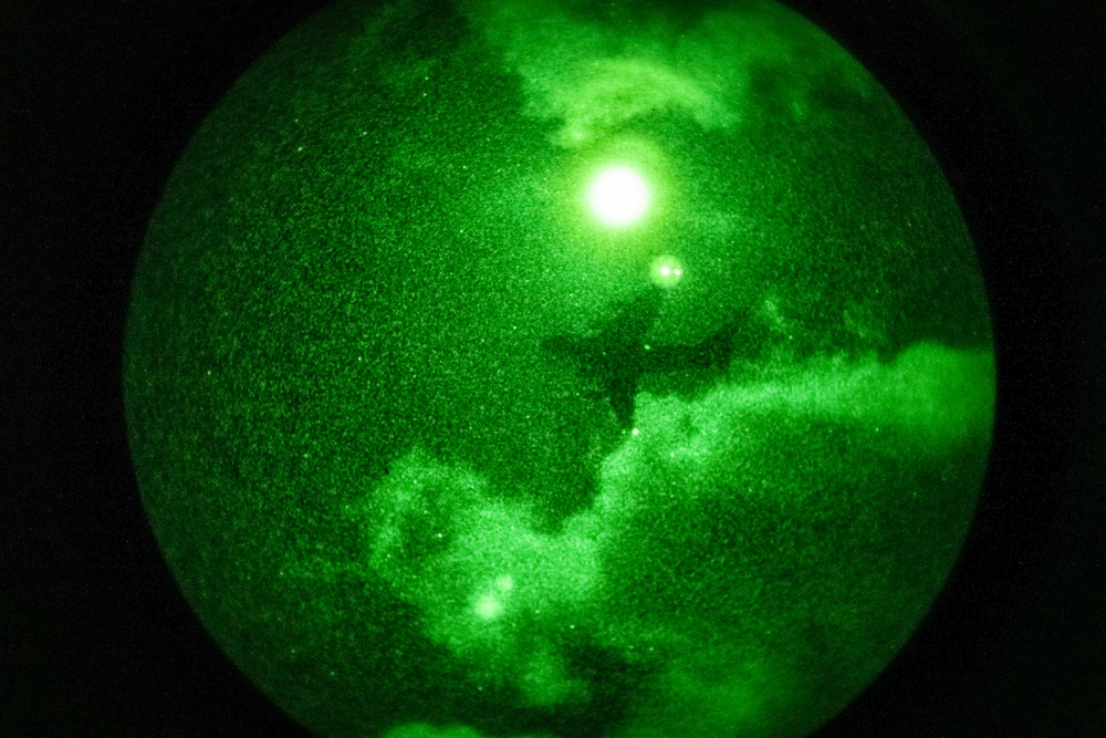 U.S. Soldiers conduct a high-performance night jump during Talisman Sabre 2023
