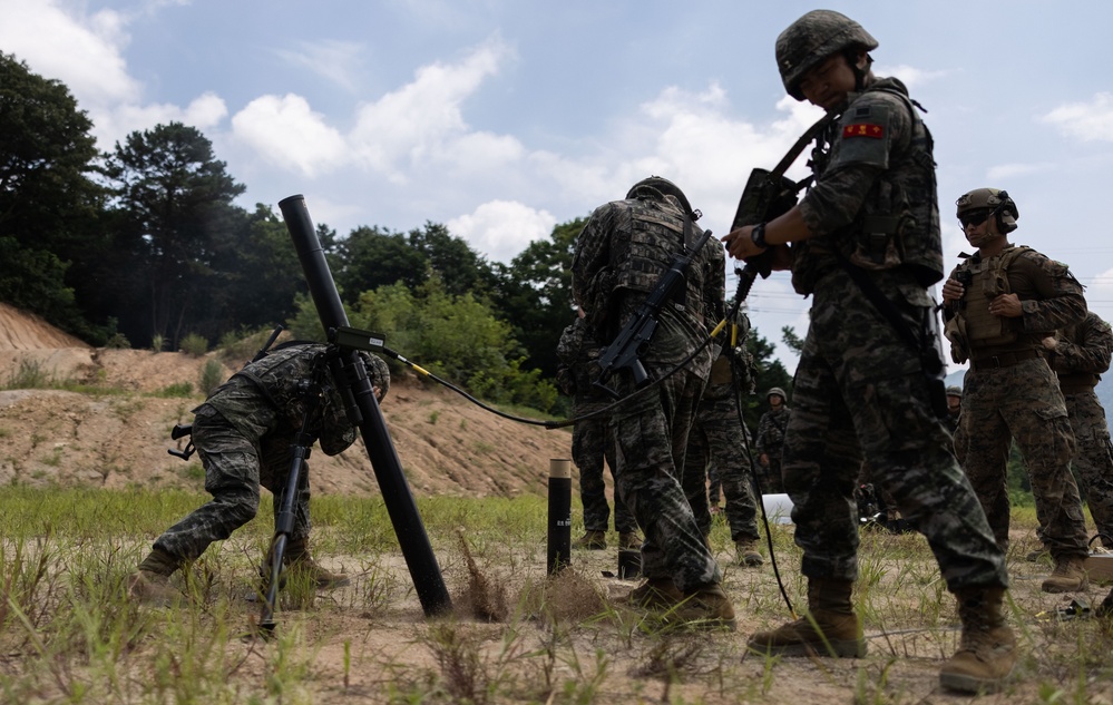 KMEP 23.3: ROK Marines conduct Bilateral Mortar Range