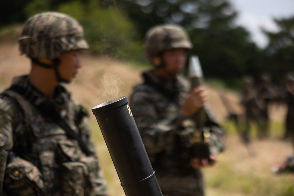 KMEP 23.3: ROK Marines conduct Bilateral Mortar Range