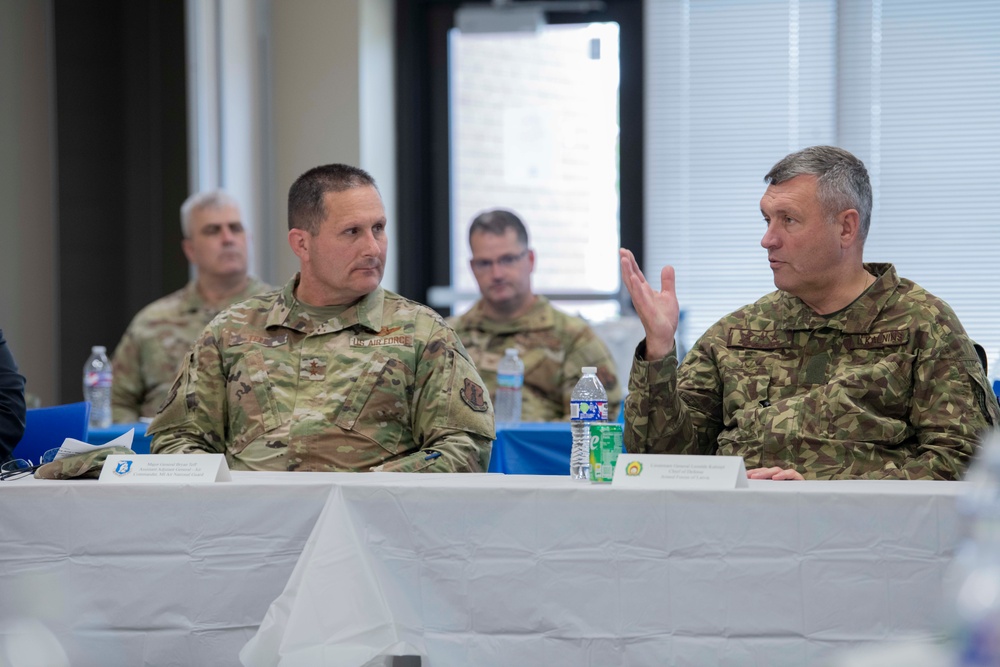 Latvian Chief of Defense Delegation tours Battle Creek ANGB