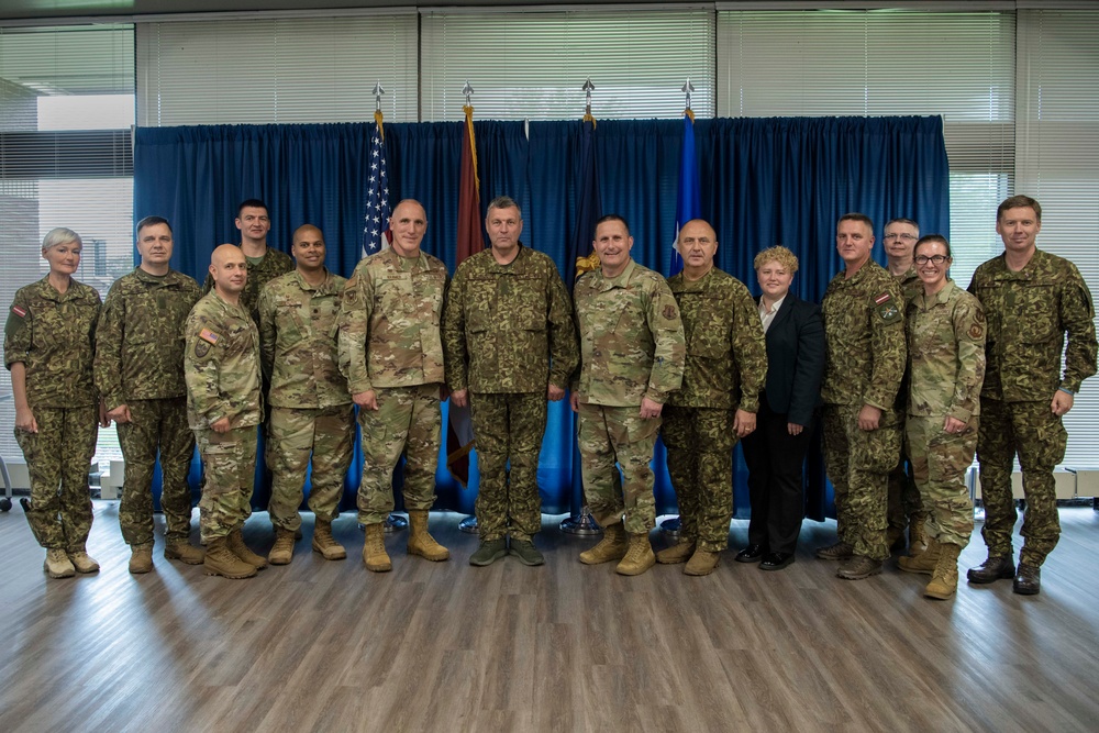 Latvian Chief of Defense Delegation tours Battle Creek ANGB