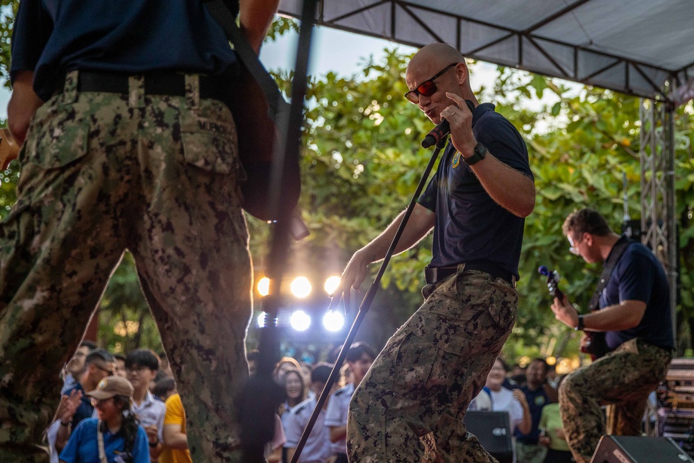 Pacific Partnership 2023 Band Perform at Luong Van Chanh High School