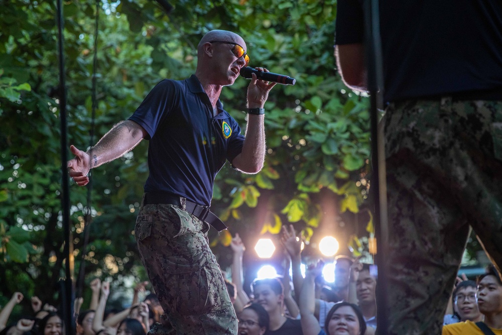 Pacific Partnership 2023 Band Perform at Luong Van Chanh High School