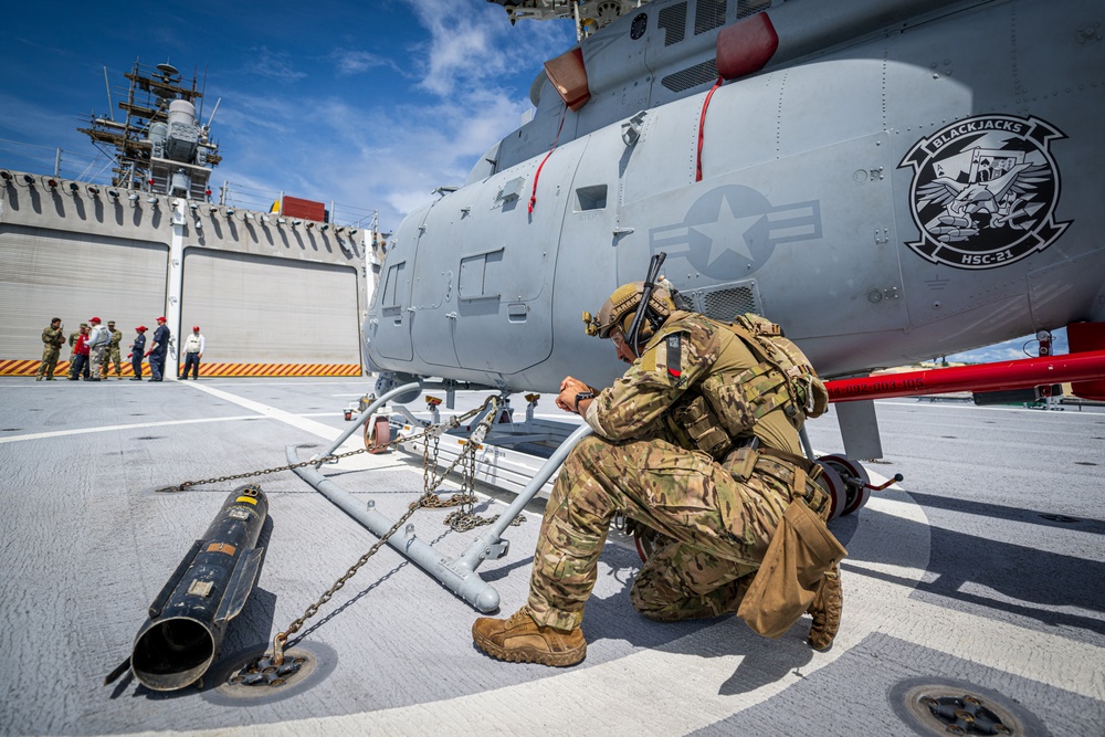 DVIDS - Images - EODMU5 Flight Deck Response Training Aboard LCS 14 ...