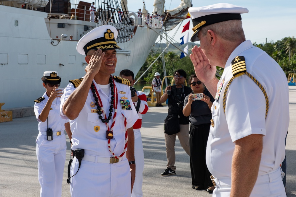 Peruvian Navy Training Ship B.A.P. Unión (BEV-161) Arrives in Naval Base Guam