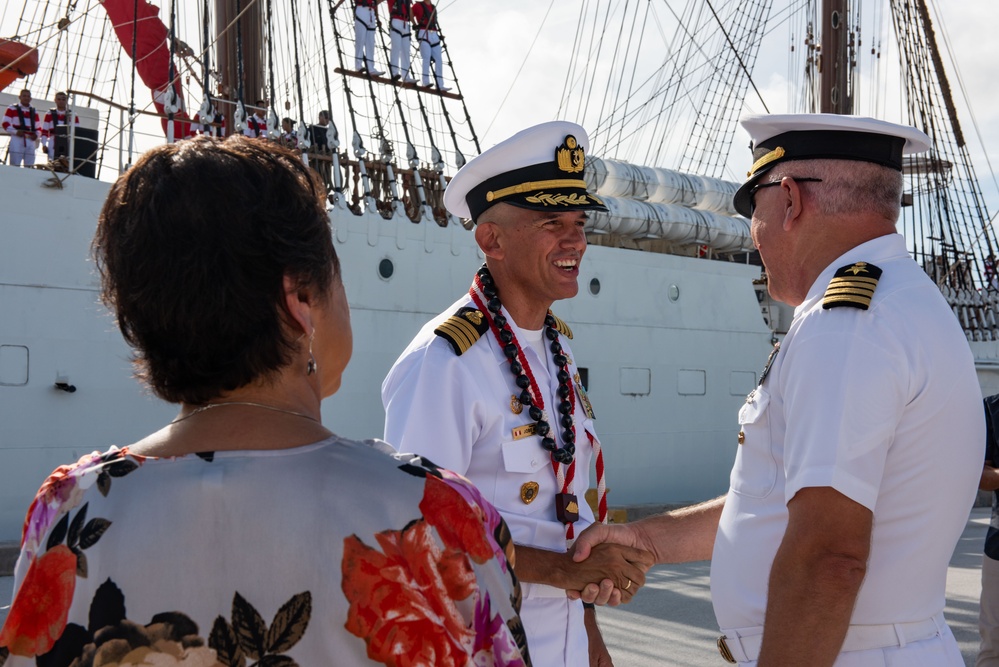 Peruvian Navy Training Ship B.A.P. Unión (BEV-161) Arrives in Naval Base Guam