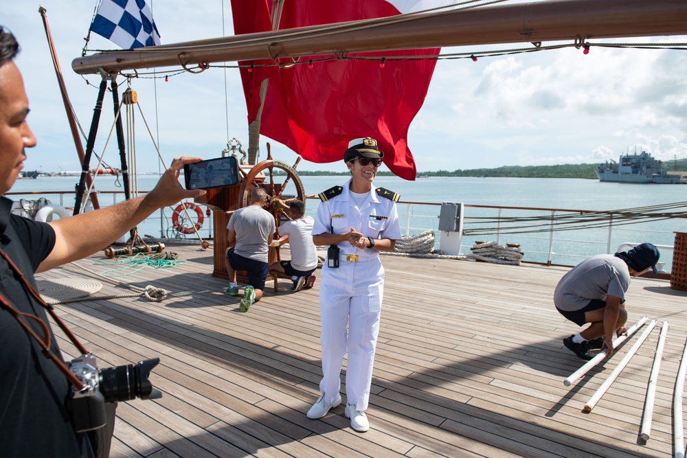 Peruvian Navy Training Ship B.A.P. Unión (BEV-161) Arrives in Naval Base Guam